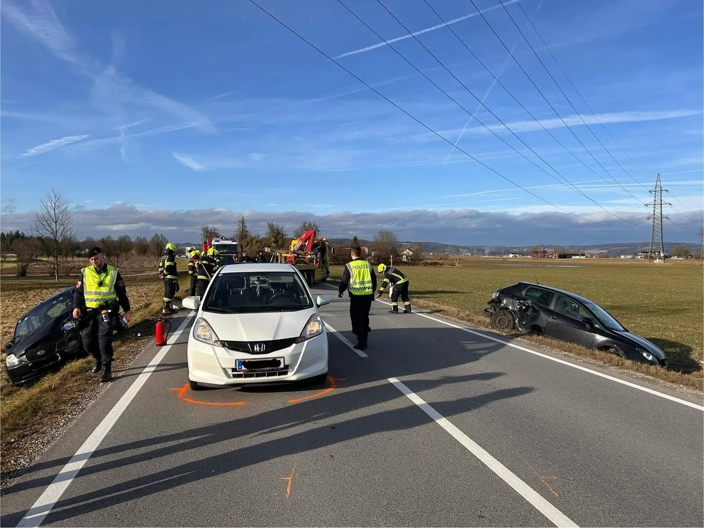Verkehrsunfall Aufräumarbeiten – Bild 1